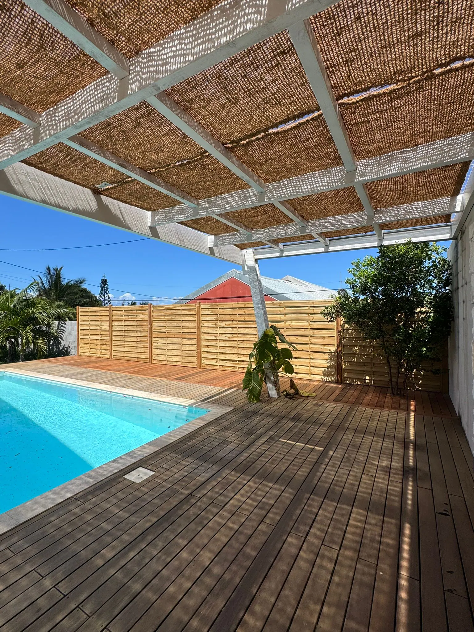Extension d'un deck bois et palissade