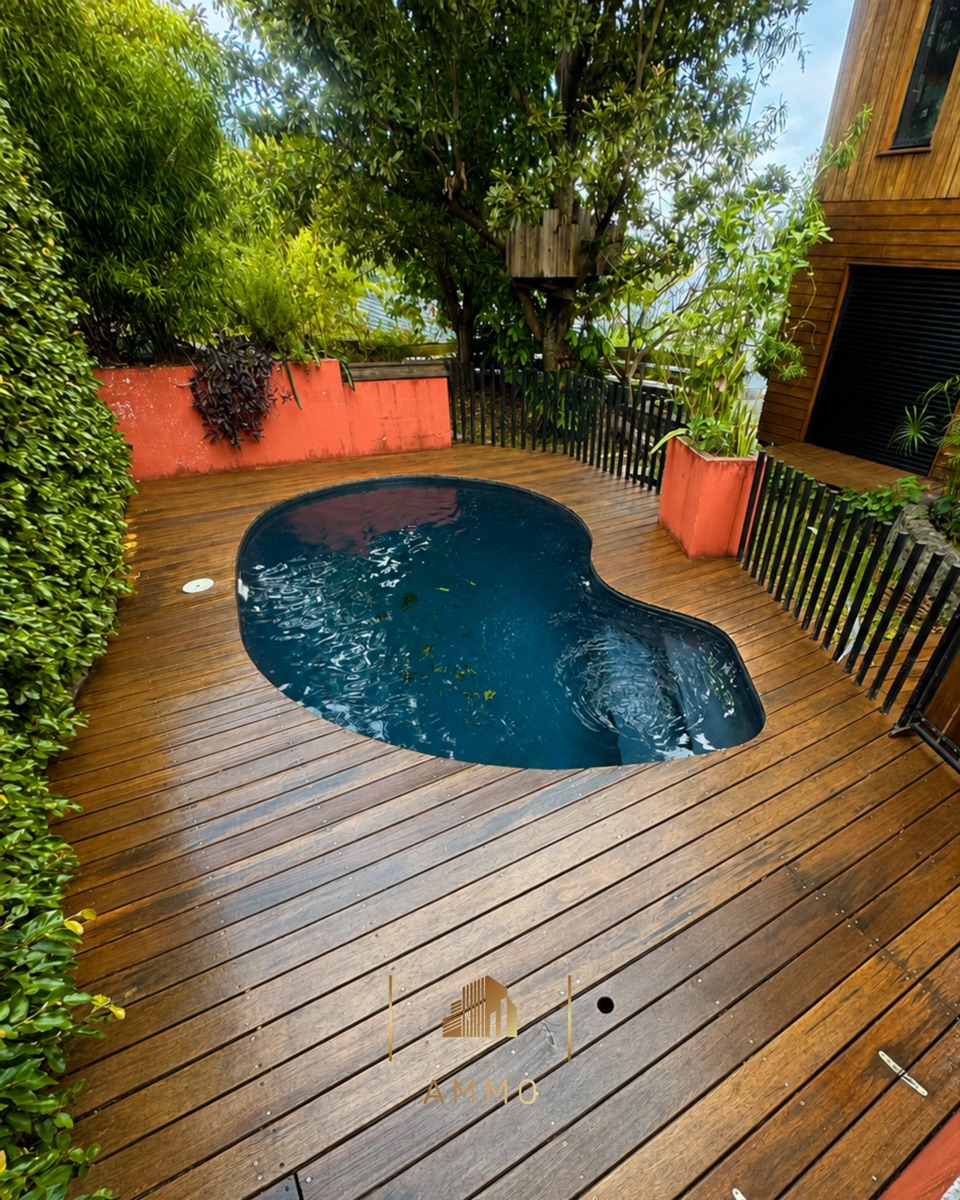 Bassin d'agrément et jardin tropical