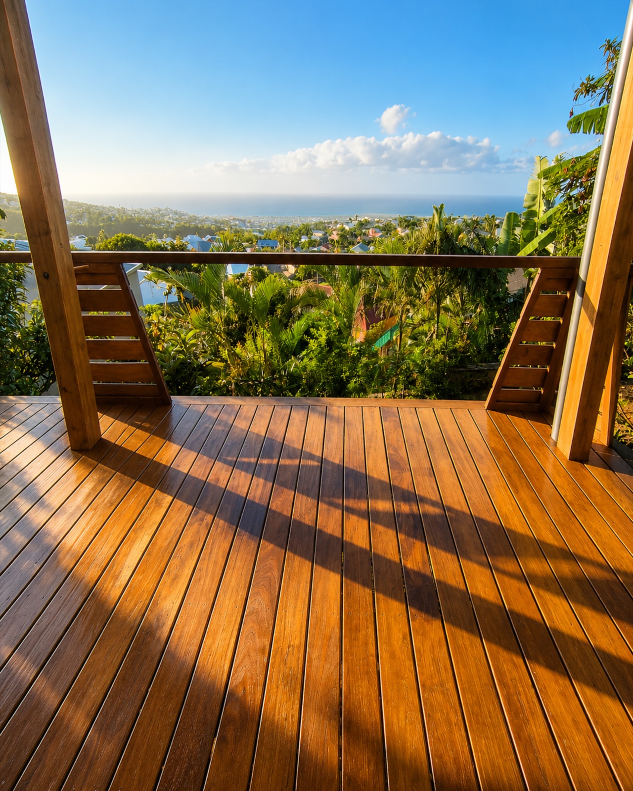 Terrasse panoramique bois